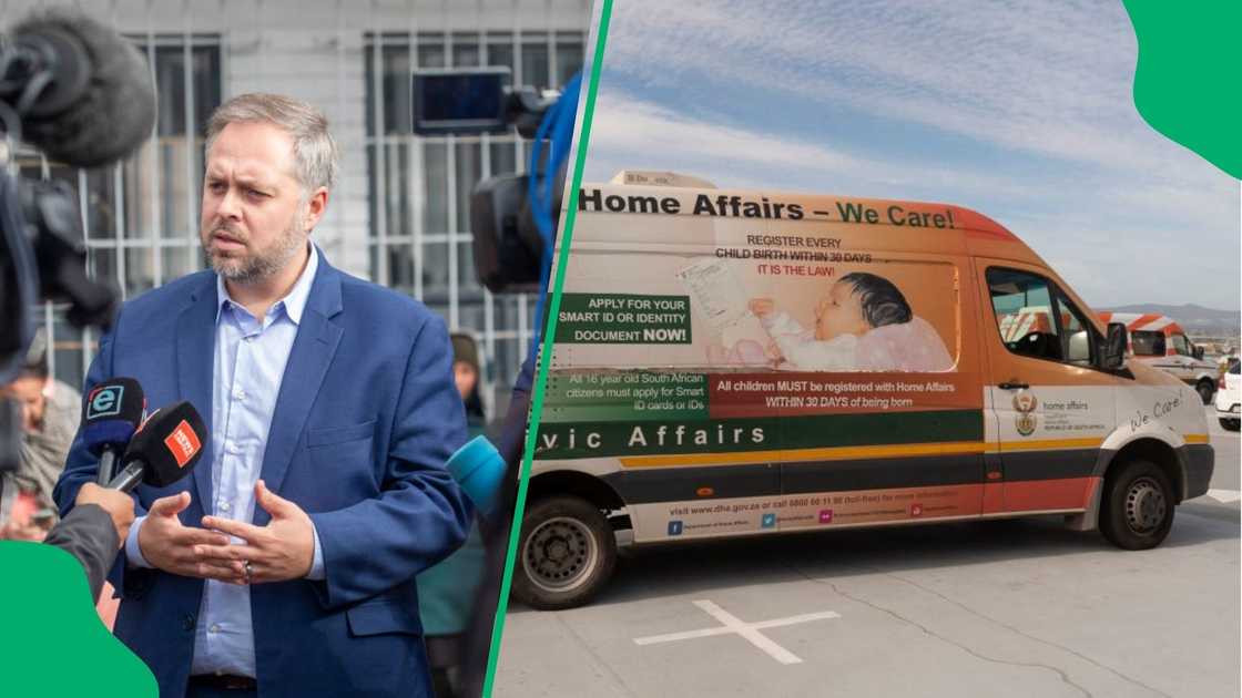 Home Affairs minister Leon Schreiber announced that the Department introduced deportation buses Home Affairs minister Leon Schreiber announced that the Department introduced deportation buses