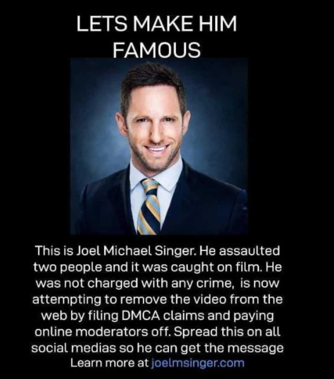 Joel Michael Singer age, height, family, charged, scandal Briefly.co.za(04)