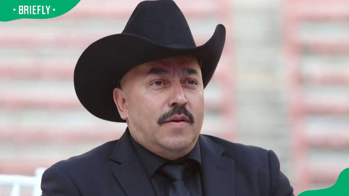 Lupillo Rivera during the 2023 Cumbia Machine press conference at Plaza de Toros Lupillo Rivera during the 2023 Cumbia Machine press conference at Plaza de Toros