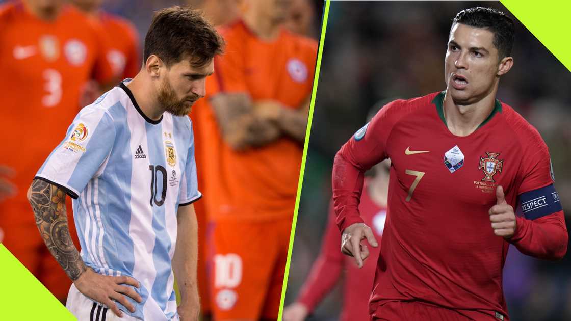 Cristiano Ronaldo didn't hesitate to share a message of encouragement with Lionel Messi during his darkest hour. Photos by Ira L. Black - Corbis and Gualter Fatia. Cristiano Ronaldo didn't hesitate to share a message of encouragement with Lionel Messi during his darkest hour. Photos by Ira L. Black - Corbis and Gualter Fatia.