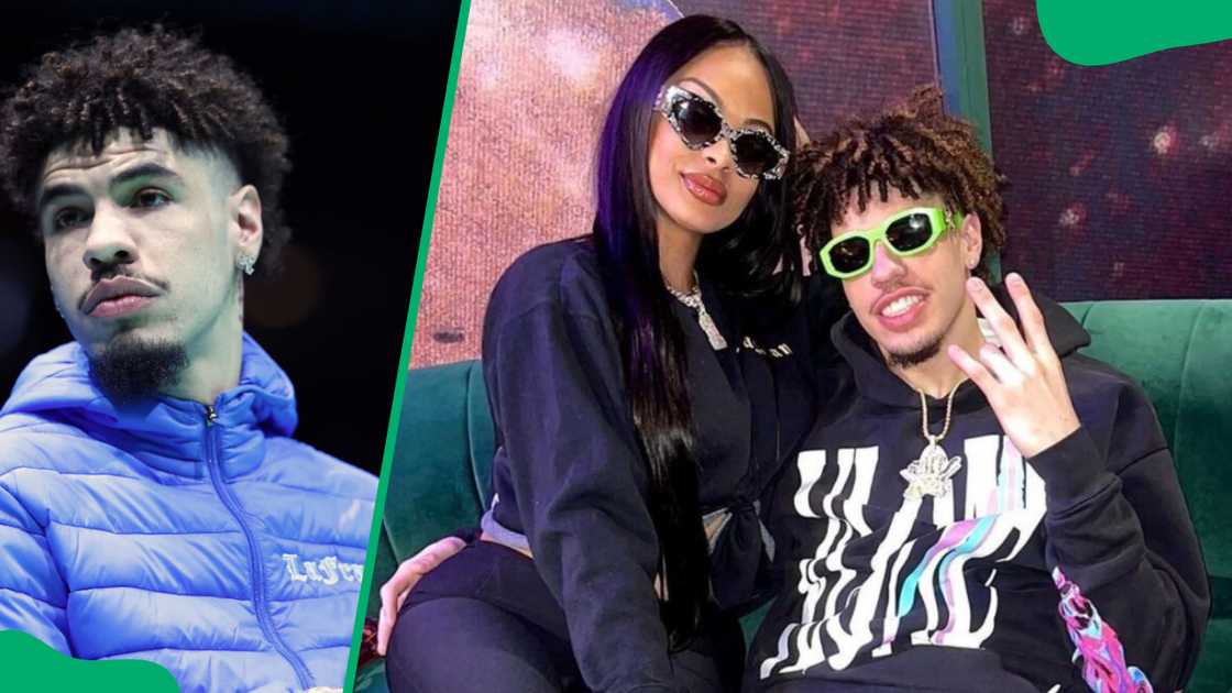 LaMelo Ball and his girlfriend Ana Montana LaMelo Ball and his girlfriend Ana Montana
