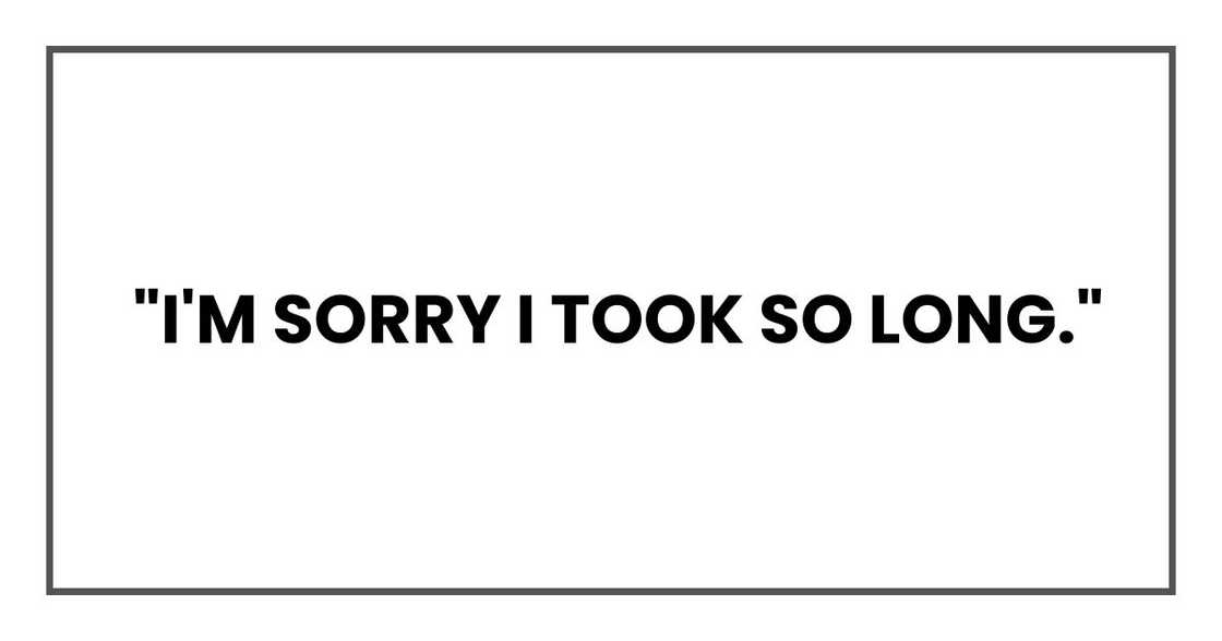 I'm sorry I took so long. I'm sorry I took so long.