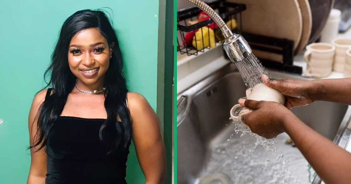 Daughter made to wash dishes Daughter made to wash dishes