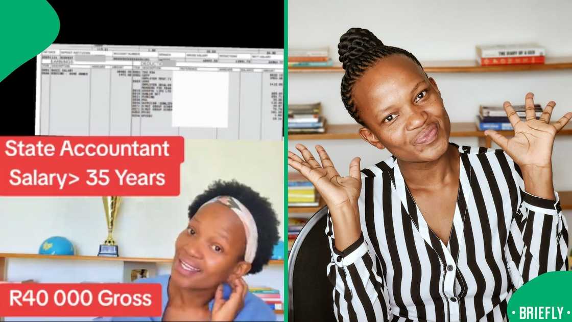 The visual on the right showed the content creator who posts payslips anonymously