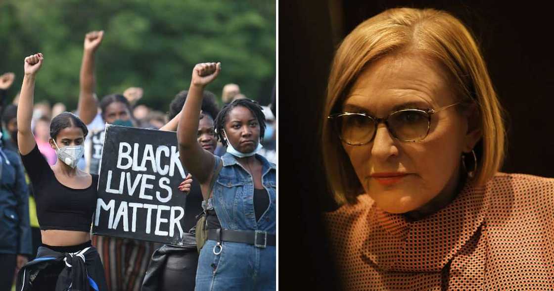 Helen Zille, Black Live Matter, apartheid, south africa, democratic alliance, america, twitter