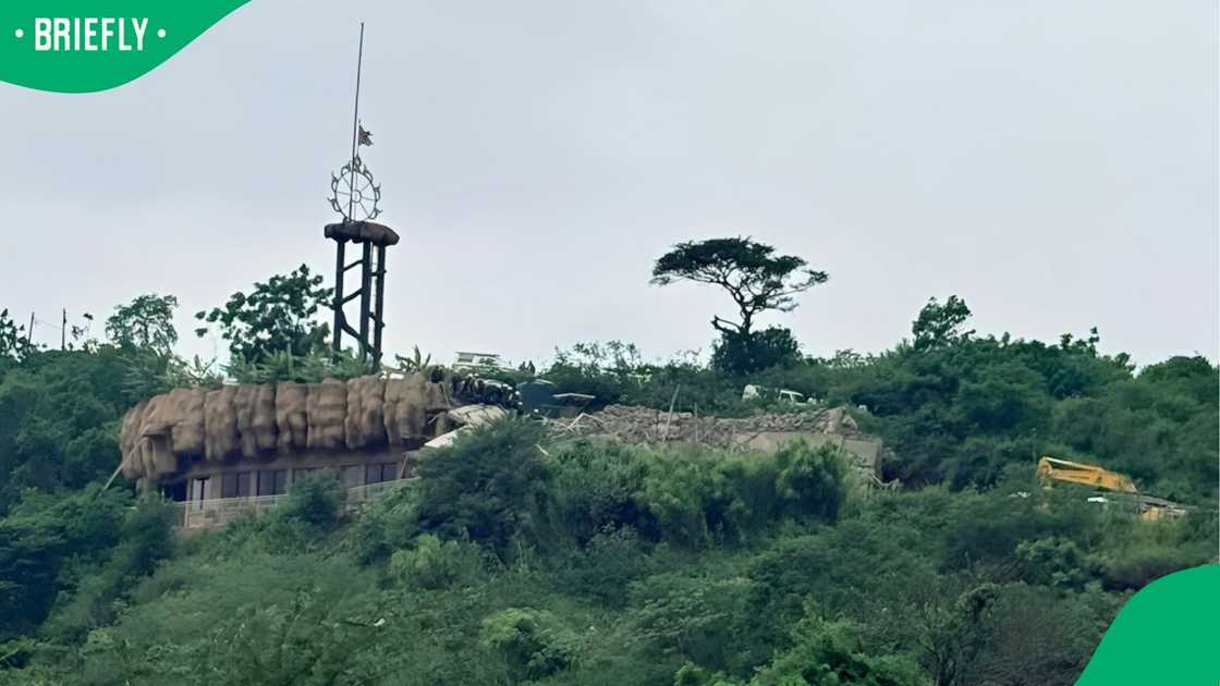 No approved building plans were submitted for the four-storey structure No approved building plans were submitted for the four-storey structure