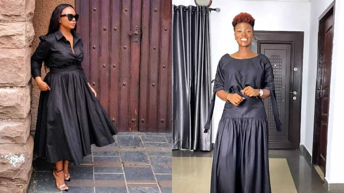 Free-flowing gowns Free-flowing gowns
