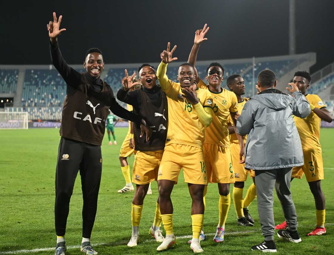 Victory over DRC confirmed Amajita’s place in both the AFCON semi-finals and the World Cup in Chile Victory over DRC confirmed Amajita’s place in both the AFCON semi-finals and the World Cup in Chile