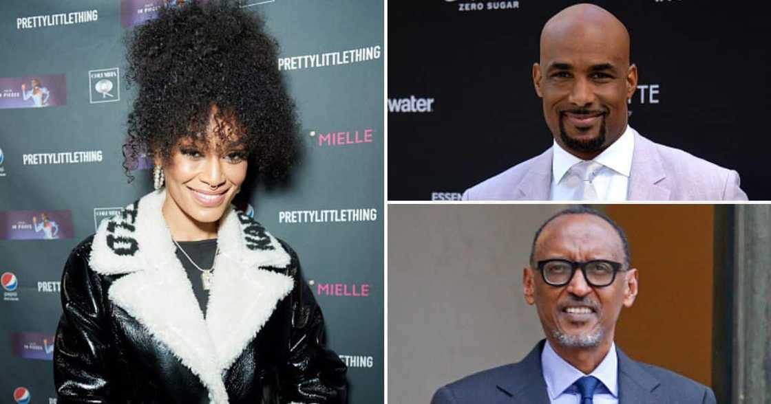 Pearl Thusi revealed she met Rwandan President Paul Kagame and actor Boris Kodjoe. Pearl Thusi revealed she met Rwandan President Paul Kagame and actor Boris Kodjoe.
