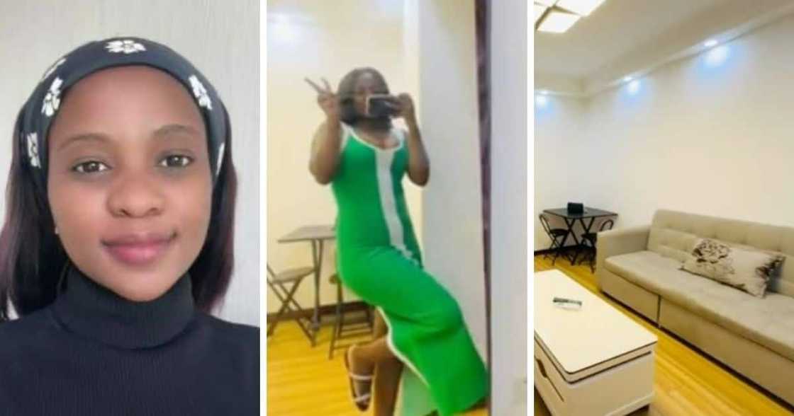 Woman showcases her apartment in China Woman showcases her apartment in China