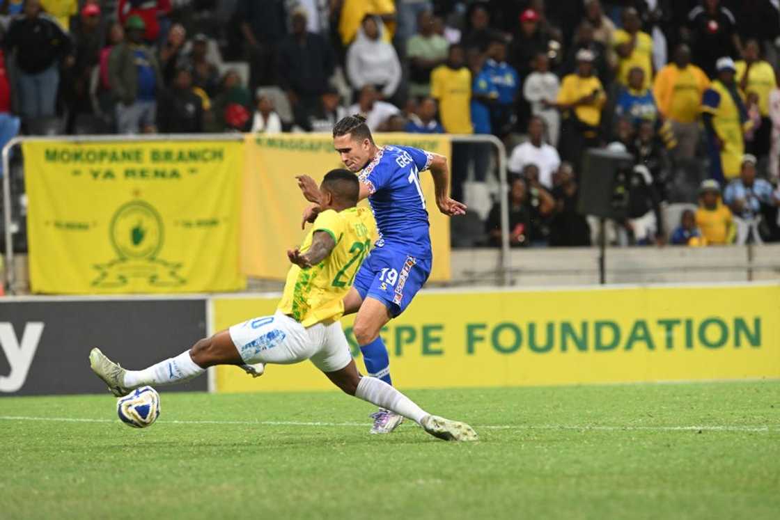 Mamelodi Sundowns playing against TS Galaxy Mamelodi Sundowns playing against TS Galaxy