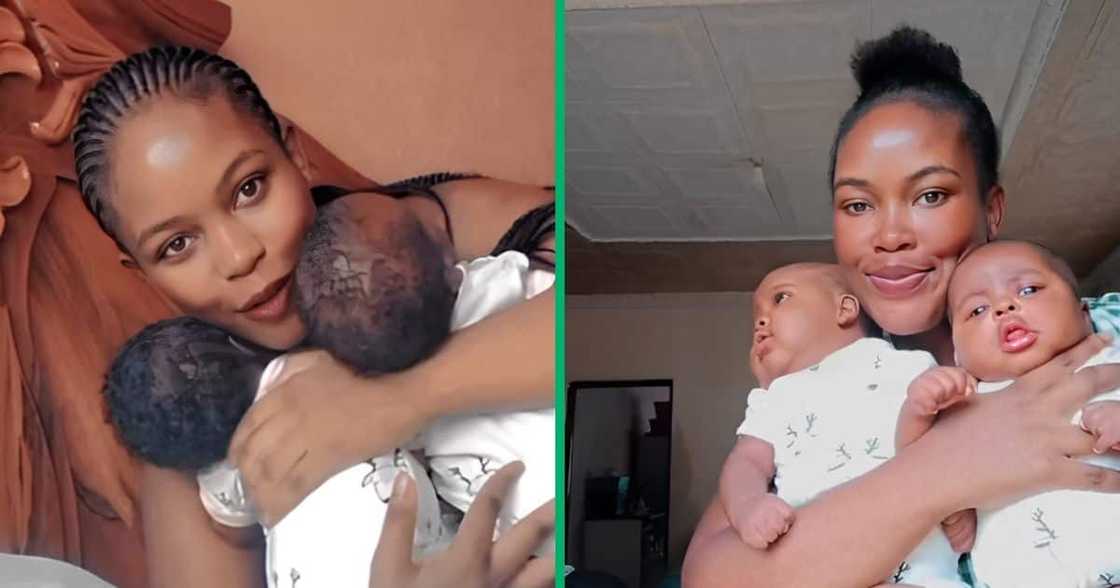 A TikTok user hilariously shared how she deals with the struggles of having twins. A TikTok user hilariously shared how she deals with the struggles of having twins.