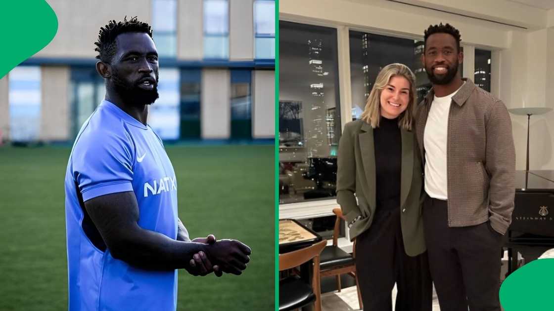 Siya Kolisi got jealous after hearing Rachel Kolisi's celebrity crush. Siya Kolisi got jealous after hearing Rachel Kolisi's celebrity crush.