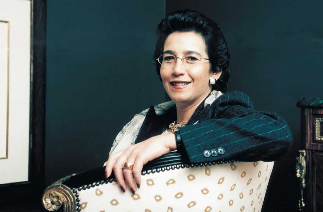 Successful businesswoman Wendy Appelbaum is pictured in a striped suit Successful businesswoman Wendy Appelbaum is pictured in a striped suit