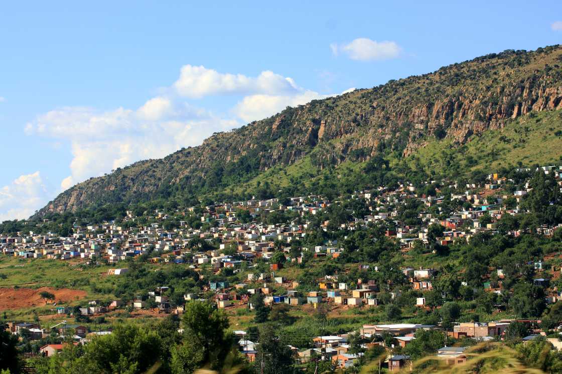 A landscape photo of Mamelodi township near Pretoria in South Africa. A landscape photo of Mamelodi township near Pretoria in South Africa.