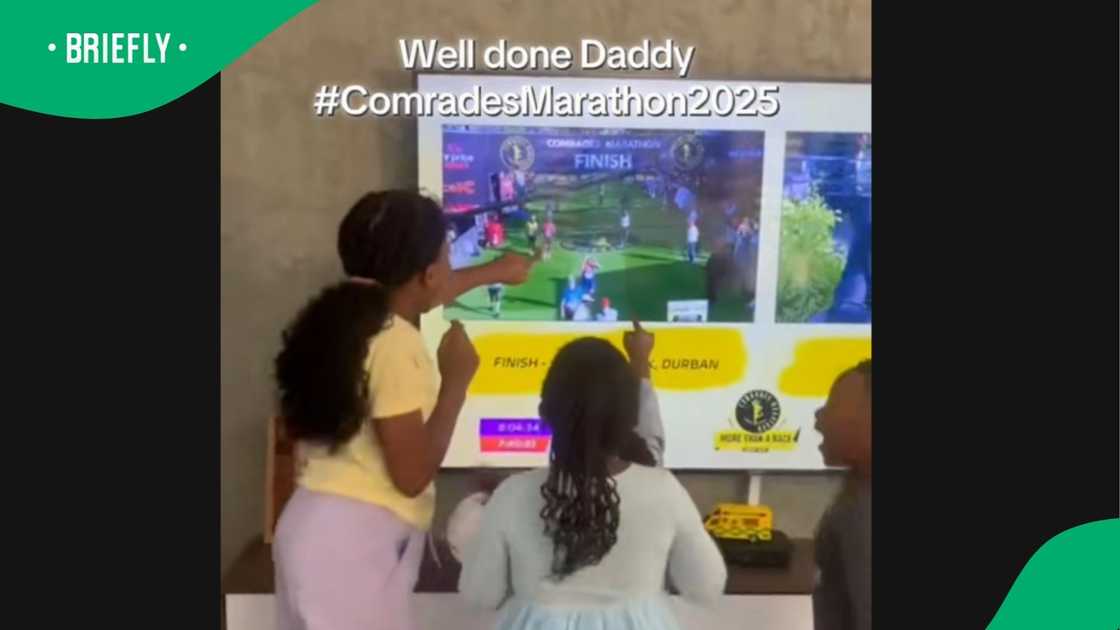 Three children watching TV. Three children watching TV.
