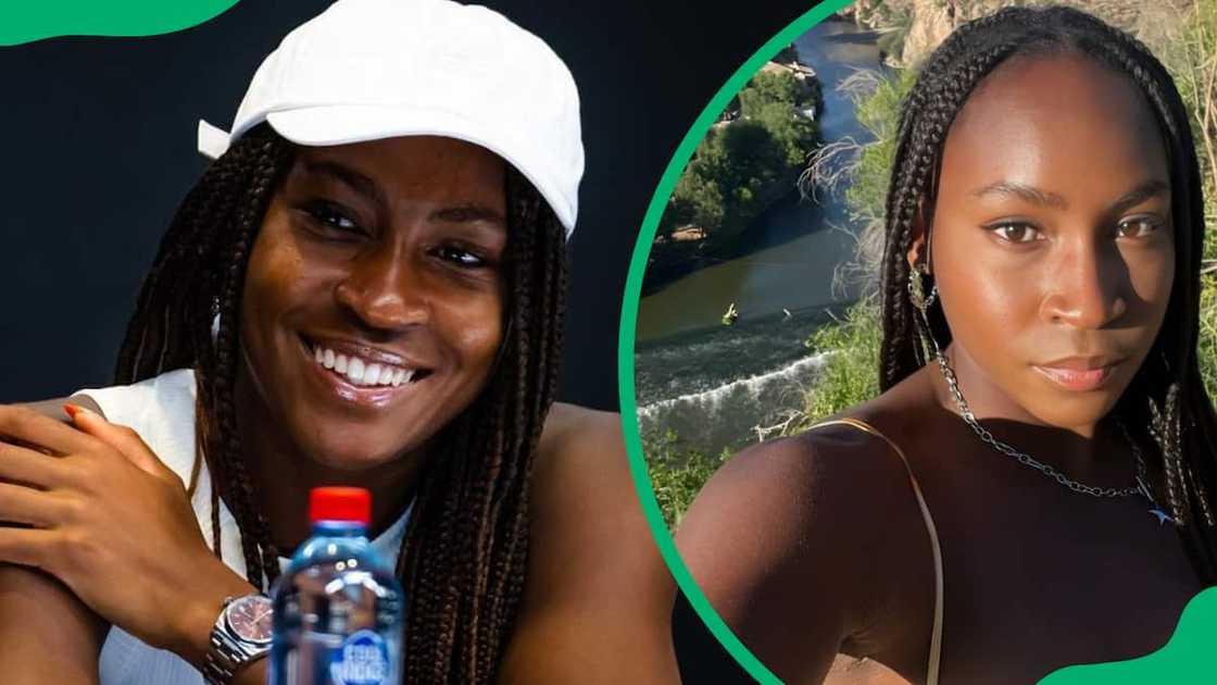 Coco Gauff during an interview Coco Gauff during an interview
