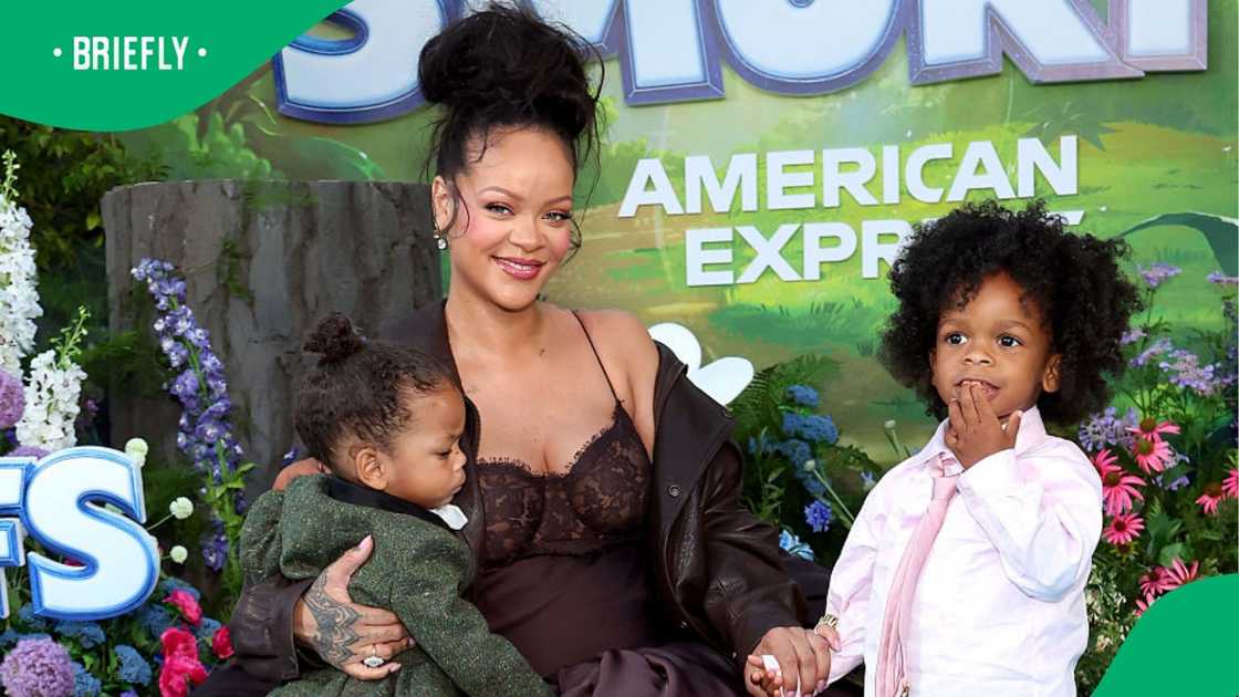 Rihanna's sons RZA and Riot wore stylish Dior outfits Rihanna's sons RZA and Riot wore stylish Dior outfits