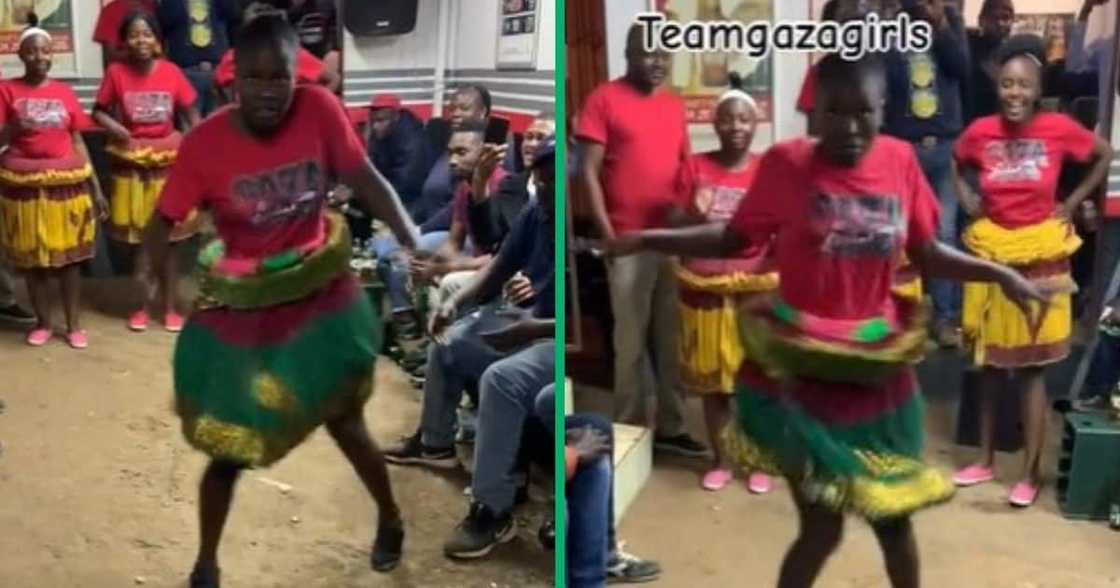 Tsonga girl does dance in TikTok video Tsonga girl does dance in TikTok video