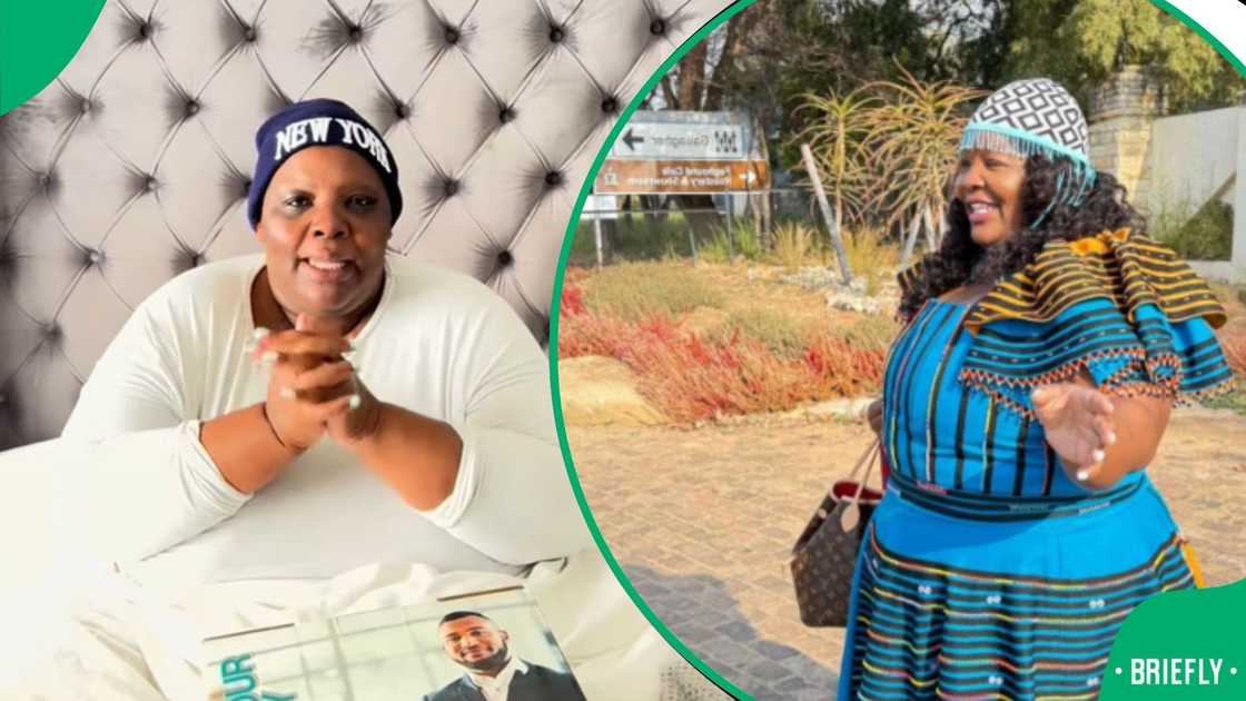 Lady happy about her R100K fridge Lady happy about her R100K fridge