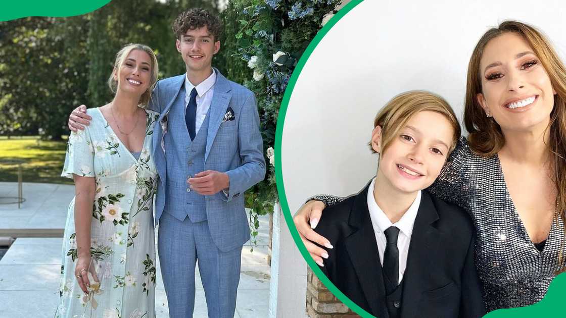 Stacey Solomon and her firstborn son Zachary