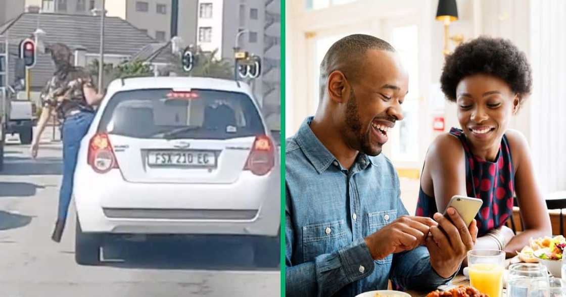 A woman stuck her head out of a car in the Eastern Cape in a TikTok video, and netizens found her hilarious A woman stuck her head out of a car in the Eastern Cape in a TikTok video, and netizens found her hilarious