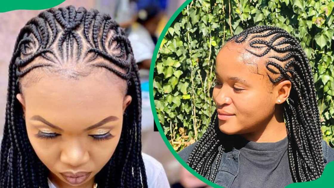 Beautiful curvy and crisscrossed tribal braids Beautiful curvy and crisscrossed tribal braids