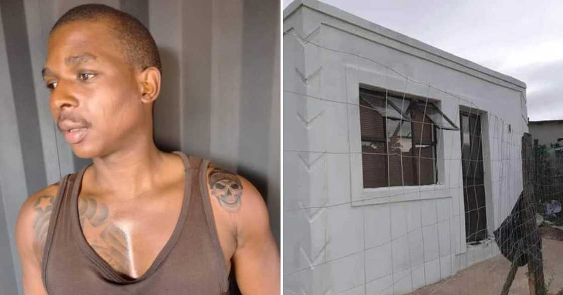 Facebook user Ntuthuko Patrick Mdabe Patrick and neat one-room home