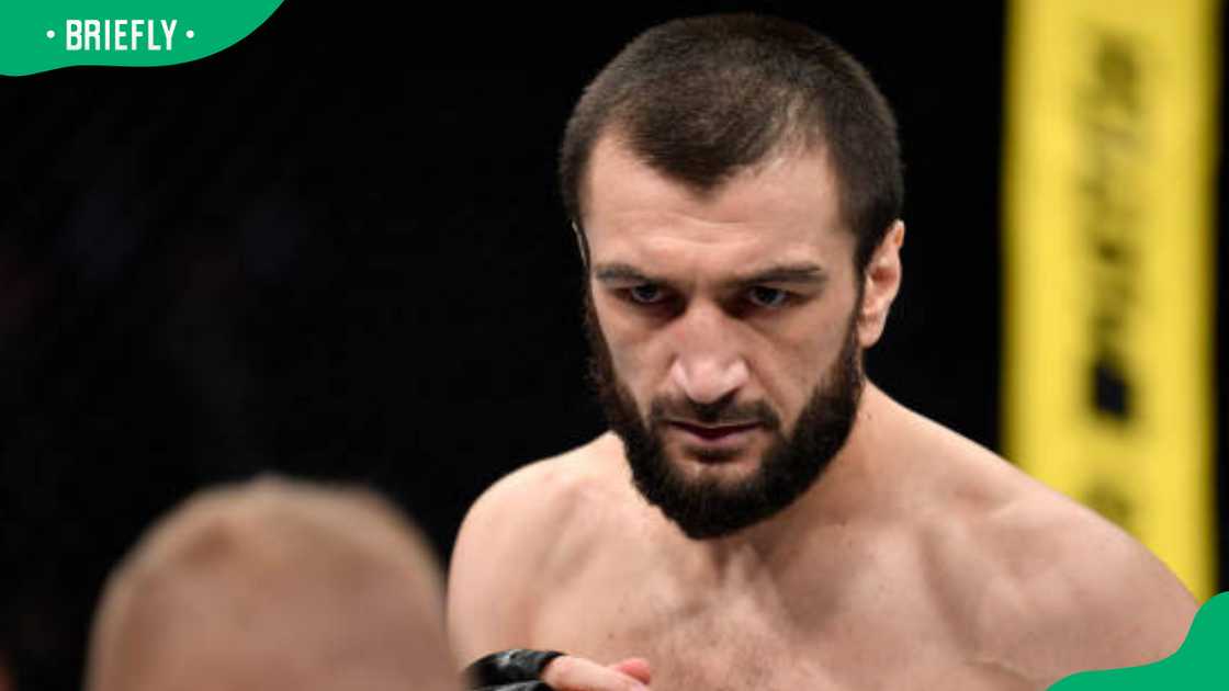 Abubakar Nurmagomedov during the UFC Fight Night Abubakar Nurmagomedov during the UFC Fight Night