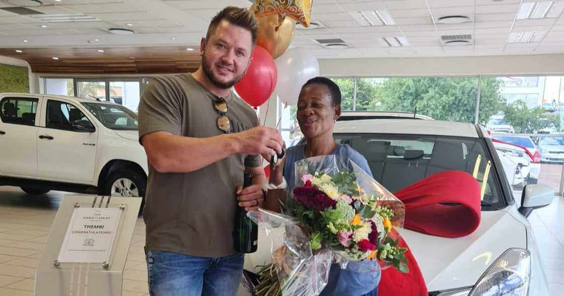 Viral gogo gets first whip as present 'at age when most retire'