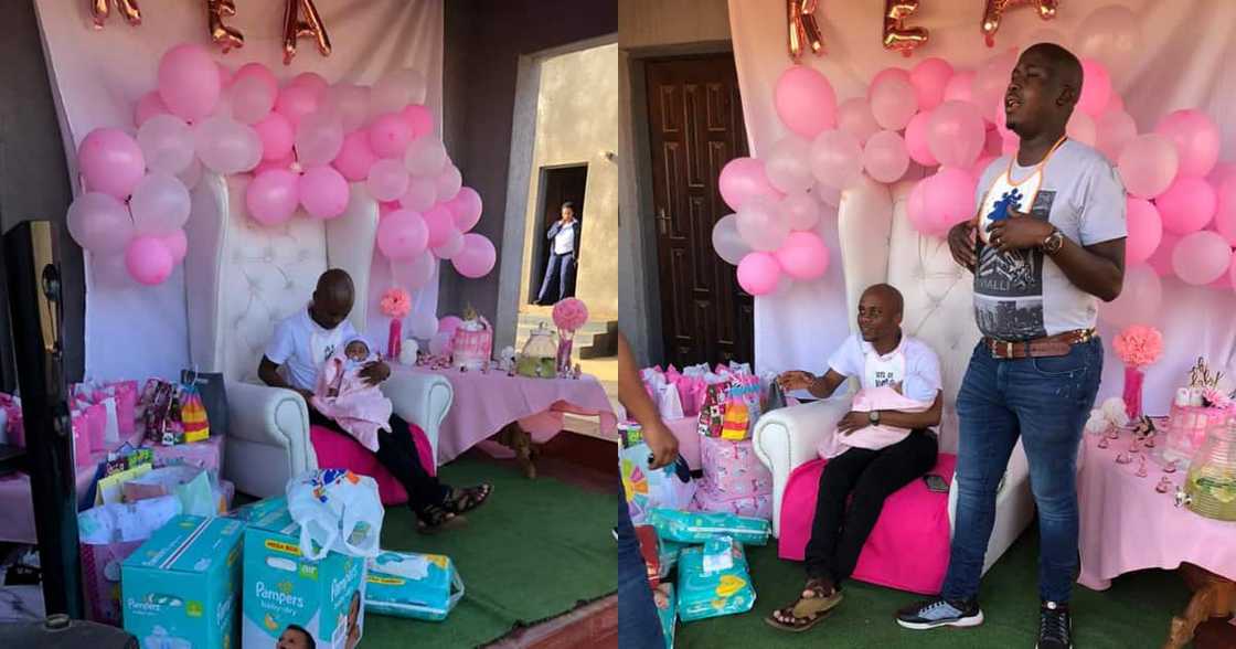 Plot twist: Young dad receives surprise baby shower from his friends Plot twist: Young dad receives surprise baby shower from his friends