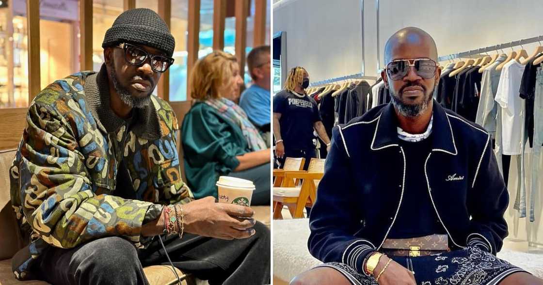 South African house DJ Black Coffee posted at the Spanish Grand Prix in Barcelona. South African house DJ Black Coffee posted at the Spanish Grand Prix in Barcelona.