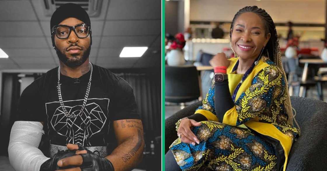 Prince Kaybee offered Prof Phakeng driving lessons. Prince Kaybee offered Prof Phakeng driving lessons.