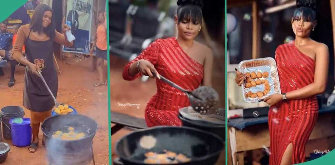 Amy, a Nigerian lady who sells akara.