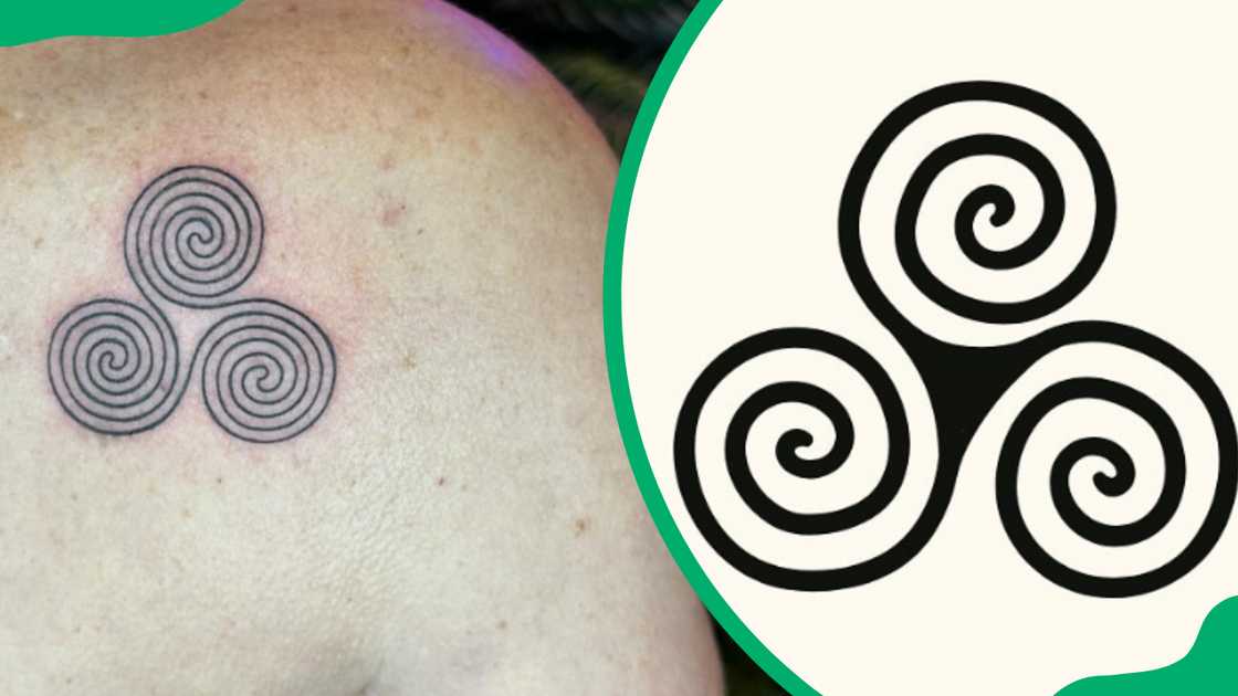 Celtic Spiral knot tattoo