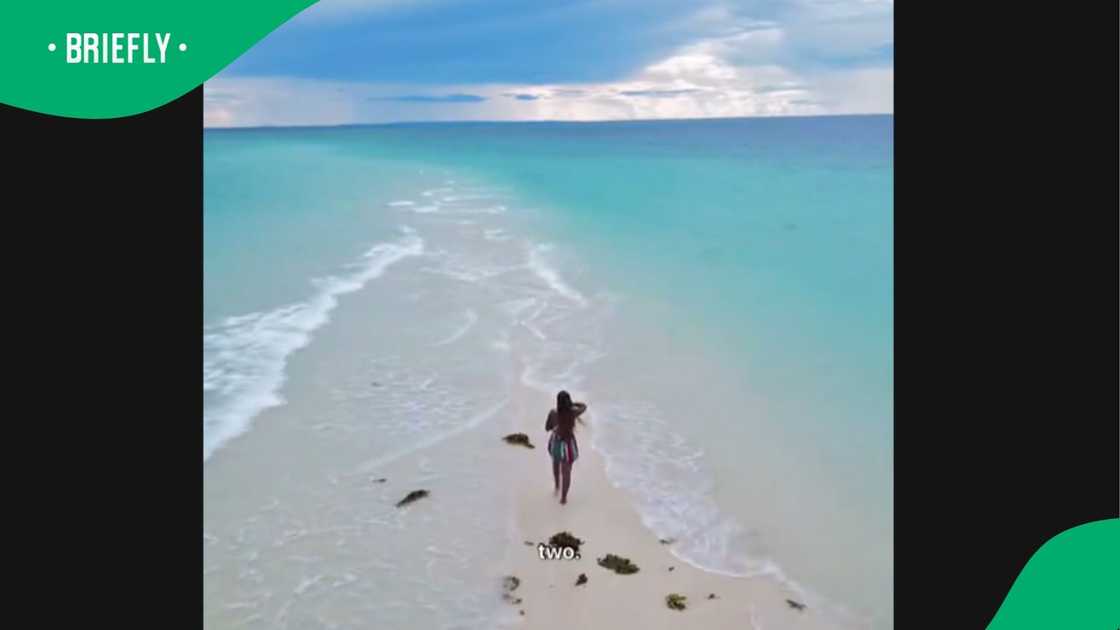 A local woman toured Zanzibar. A local woman toured Zanzibar.