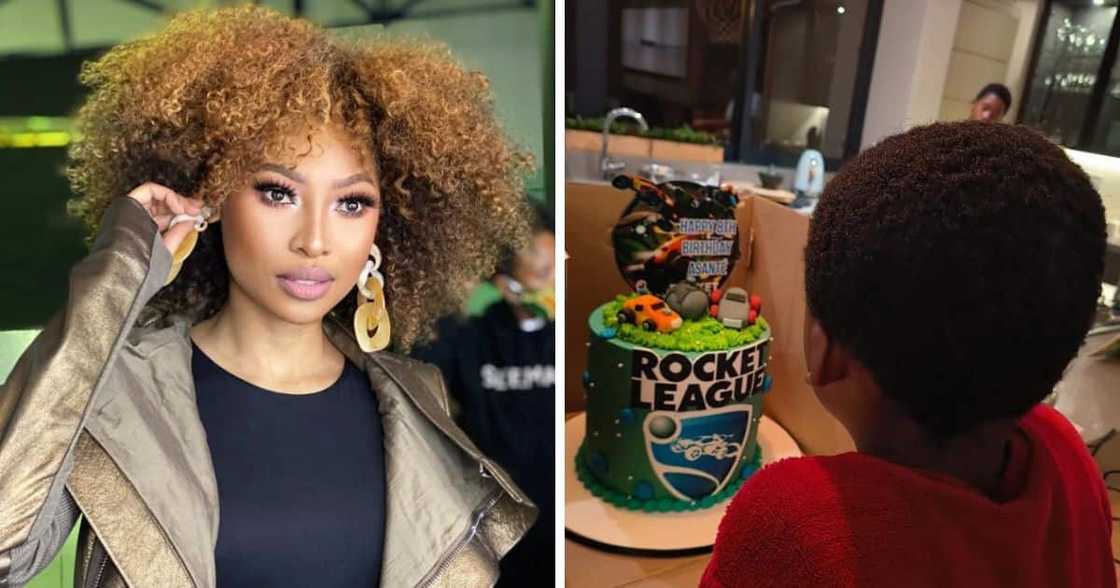 Enhle Mbali celebrates her Asantè's birthday.