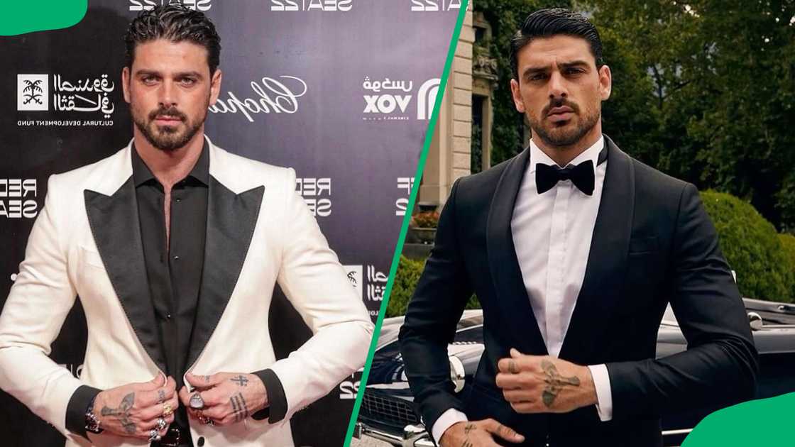 Morrone in white and black suits Morrone in white and black suits