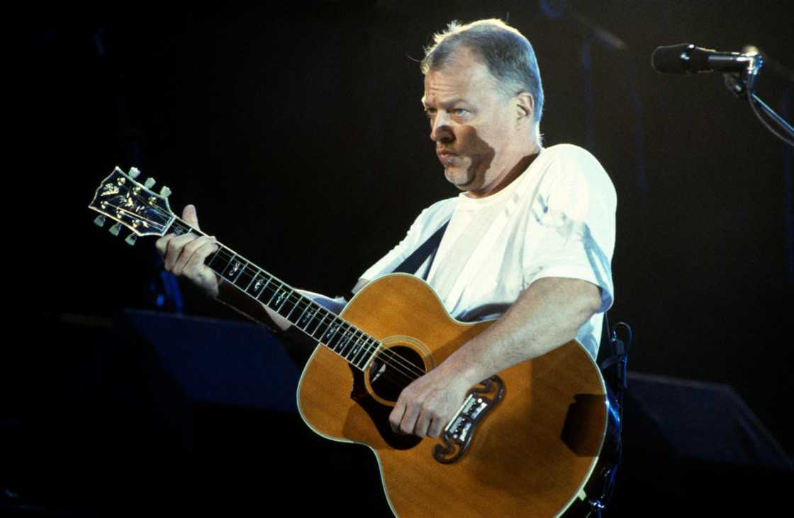 David Gilmour and his guitar