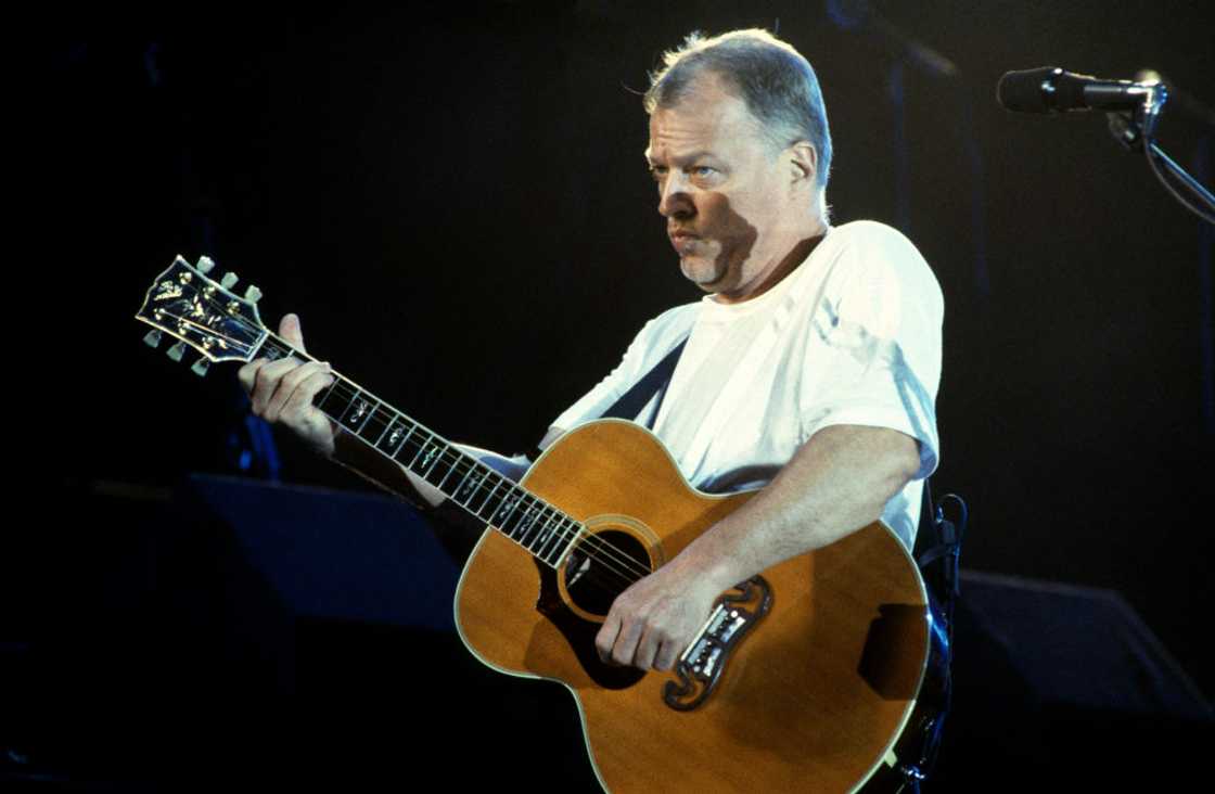 David Gilmour and his guitar David Gilmour and his guitar