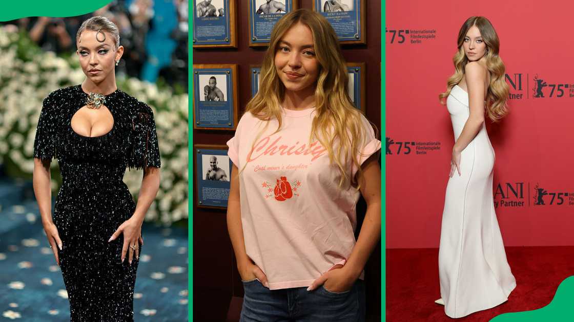 Sweeney at the 2025 Met Gala (L). The actress at the 2025 International Boxing Hall of Fame (C). Sydney at the 2025 Berlinale International Film Festival (R) Sweeney at the 2025 Met Gala (L). The actress at the 2025 International Boxing Hall of Fame (C). Sydney at the 2025 Berlinale International Film Festival (R)