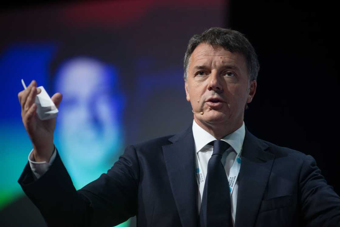 Former Italian Prime Minister Matteo Renzi during the opening of Grupo Prisa's World in Progress event