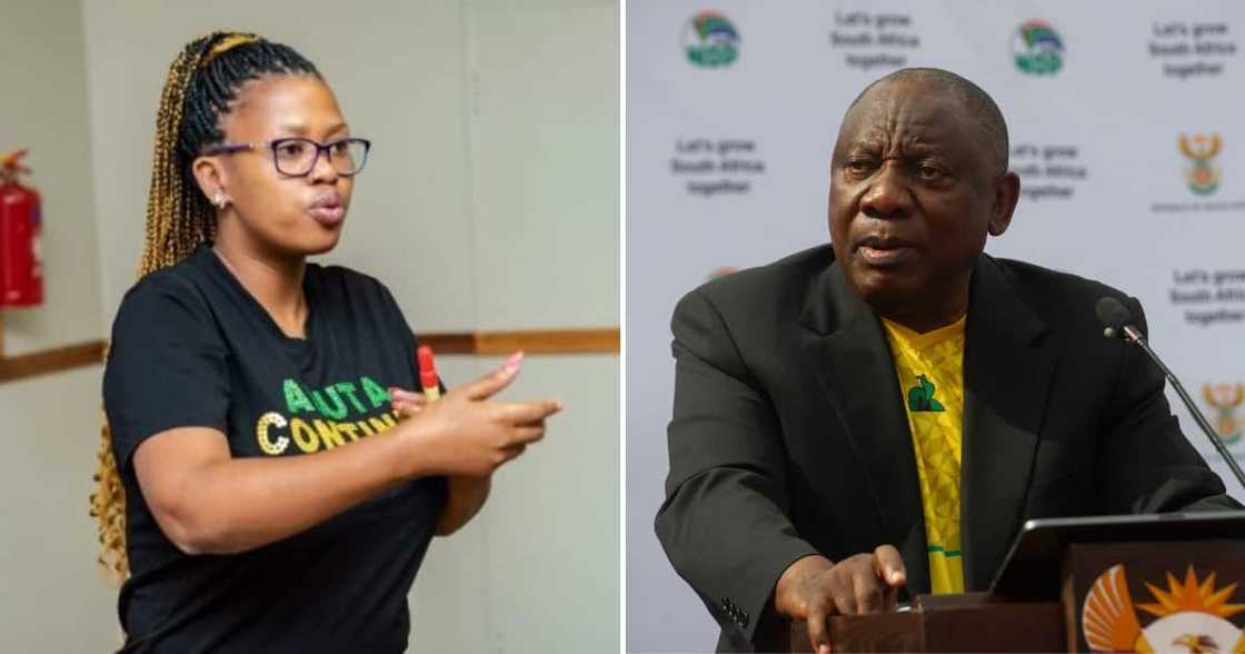 KZN PEC member Sizophila Mkhize and President Cyril Ramaphosa