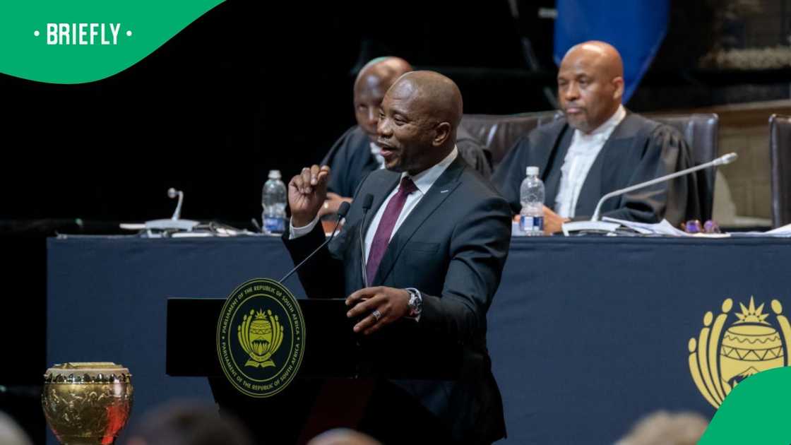 Mmusi Maimane addressed the issue of the pass mark in Parliament Mmusi Maimane addressed the issue of the pass mark in Parliament