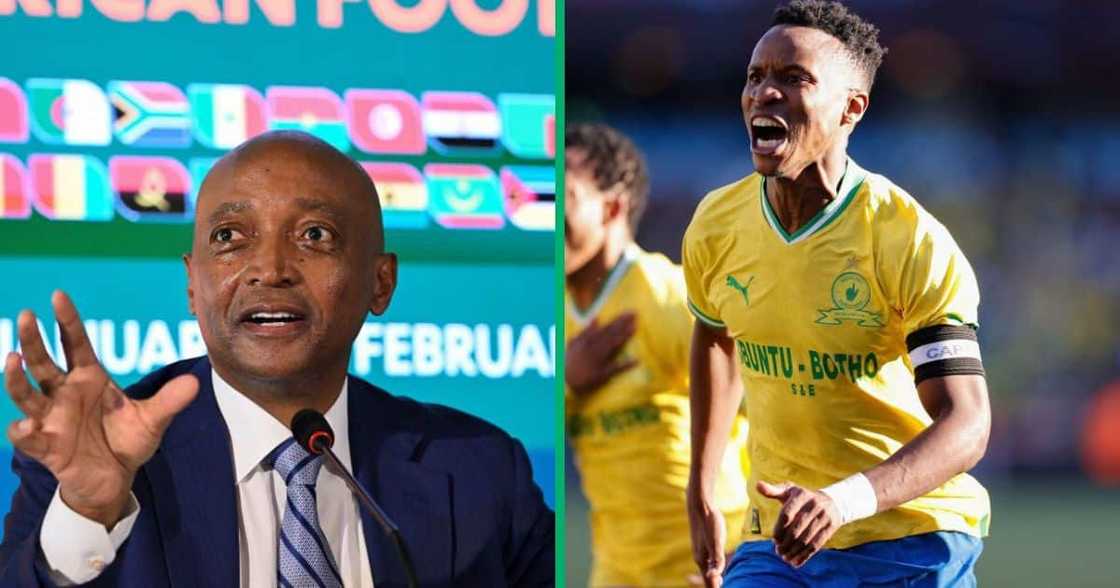 Mamelodi Sundowns owner Patrice Motsepe and Mamelodi Sundowns player Bongani Zungu Mamelodi Sundowns owner Patrice Motsepe and Mamelodi Sundowns player Bongani Zungu