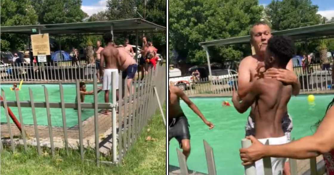 Two black boys attacked at swimming pool Two black boys attacked at swimming pool