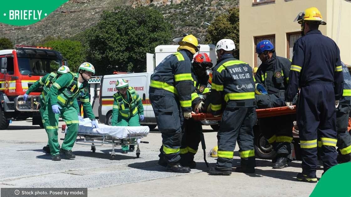 A man had to be rescued from a stormwater drain