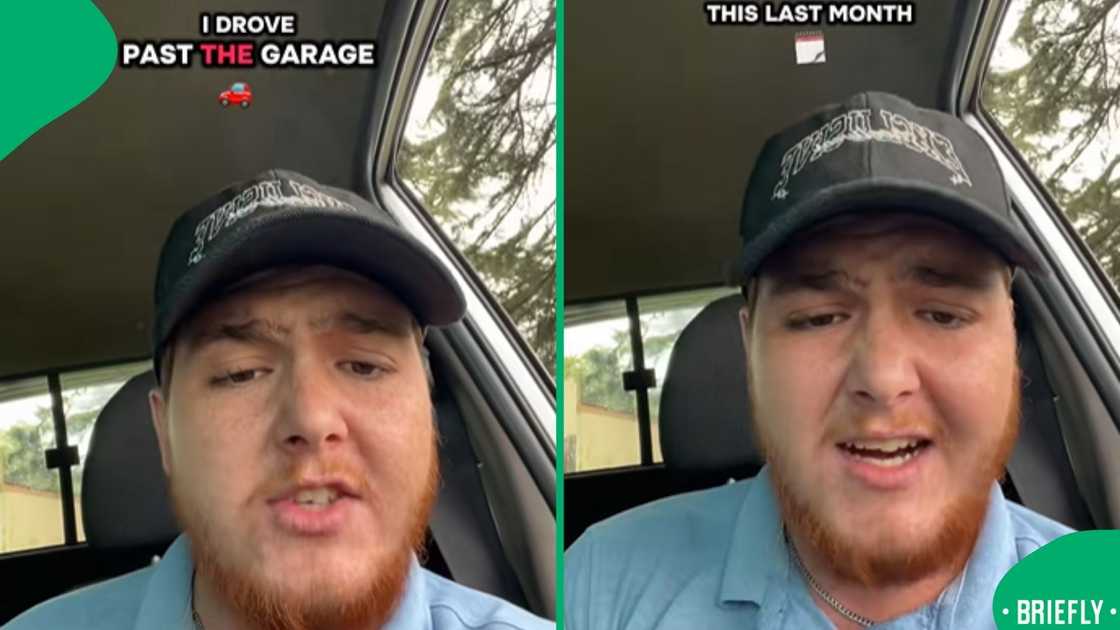 The screenshot on the right captured the man talking about fuel hike The screenshot on the right captured the man talking about fuel hike
