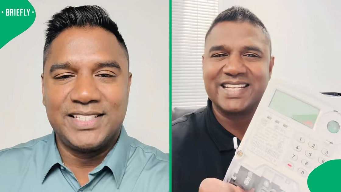 A man shared how South Africans are paying water bills through electricity meters.