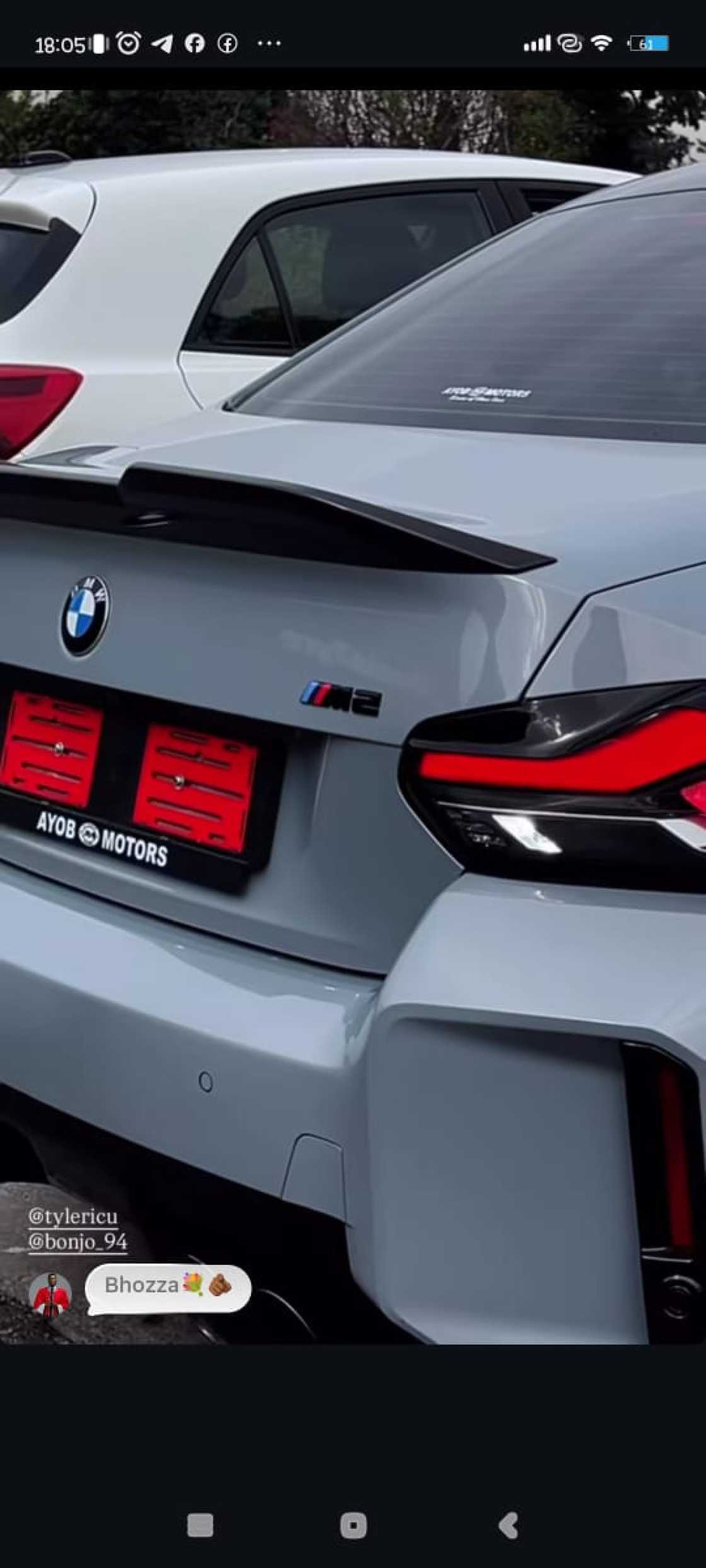 Tyler ICU buys BMW M2 after break up
